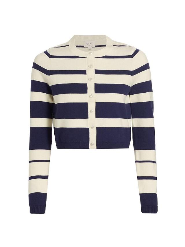 Womens Kimbra Stripe Wool Cardigan Product Image