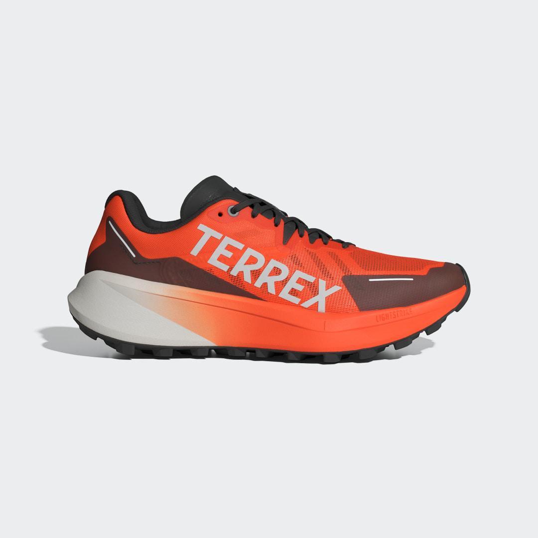 adidas Terrex Agravic 3 Trail Running Shoes Semi Impact Orange 9 Mens Product Image