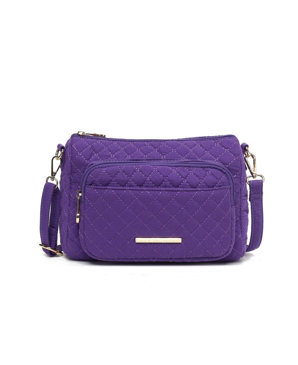 Mkf Collection Rosalie Solid Quilted Cotton Women s Shoulder Bag by Mia K Product Image