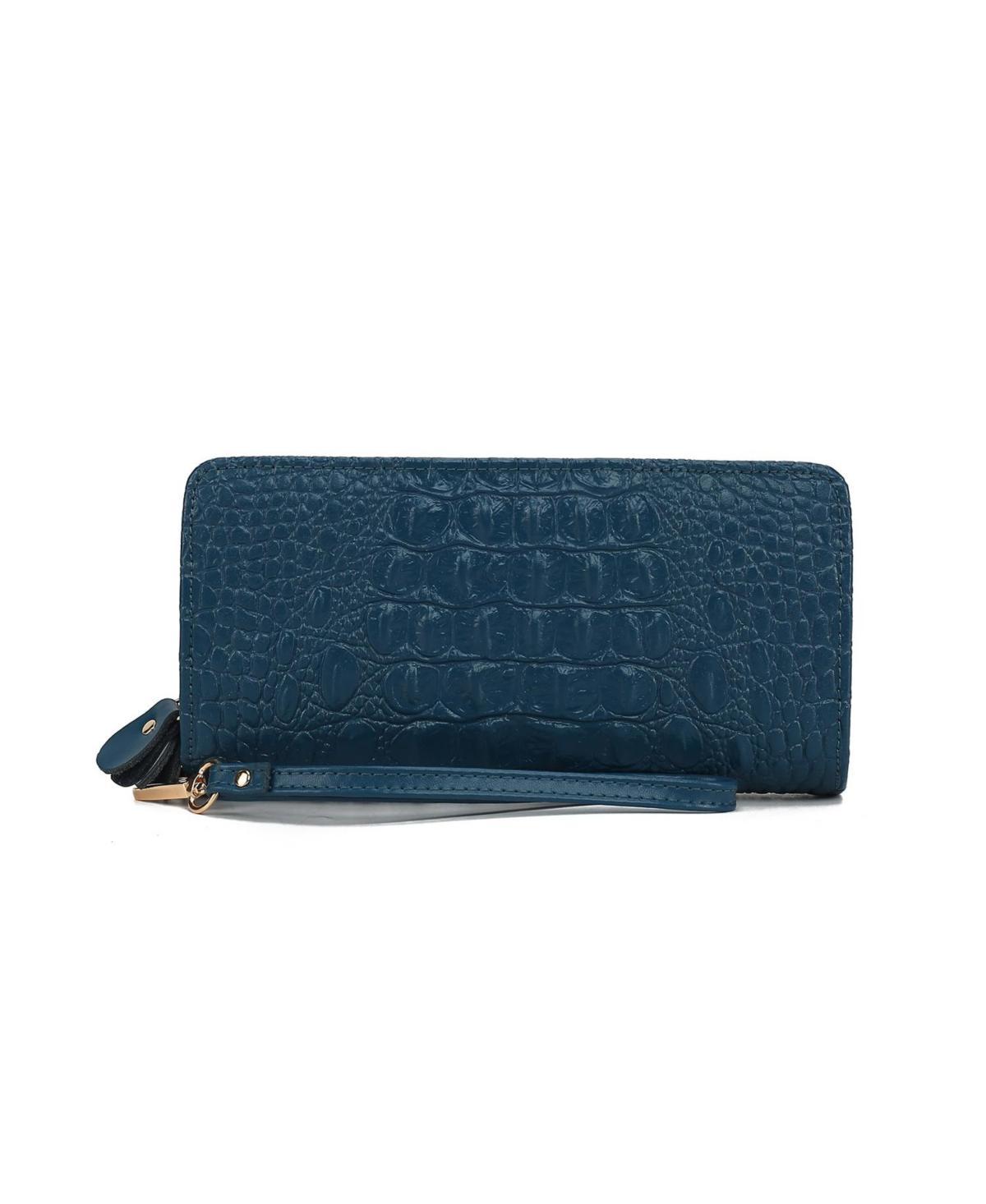 Mkf Collection Eve Genuine Material, Faux Crocodile-embossed Women s Wristlet Wallet by Mia K Product Image