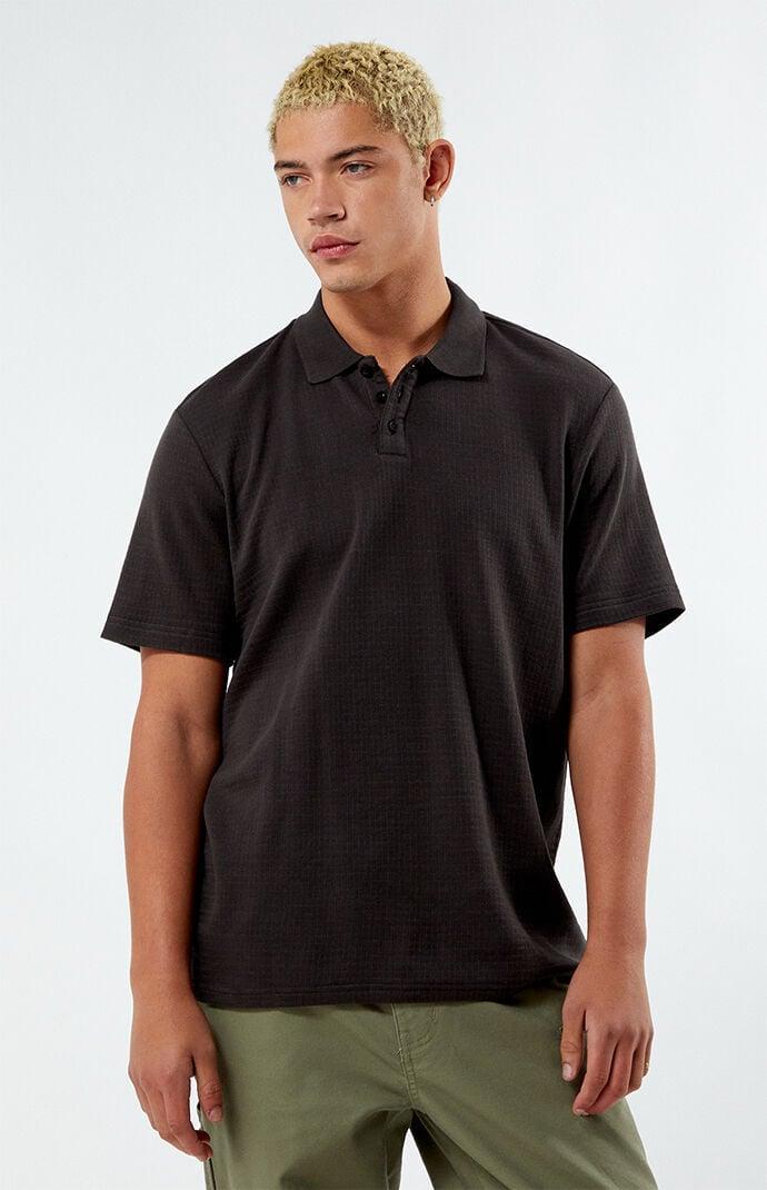 Brixton Men's Textured Waffle Polo Shirt Product Image