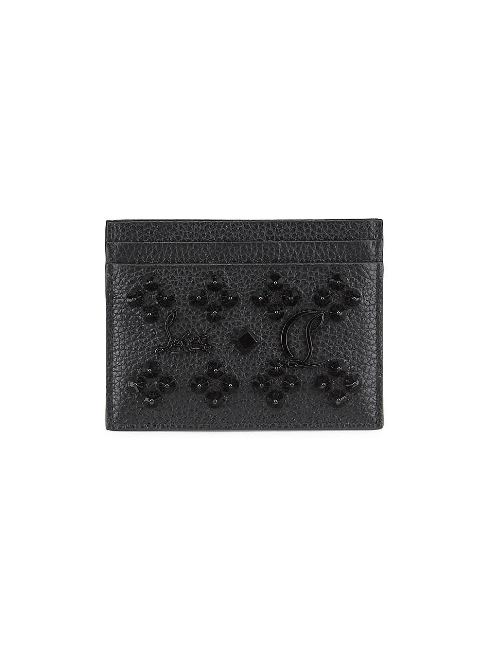 Womens Kios Loubi Sky Studded Leather Card Case Product Image