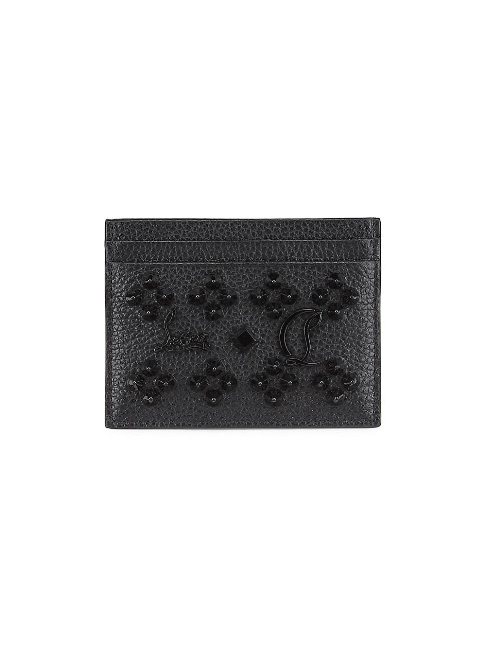 Womens Kios Loubi Sky Studded Leather Card Case Product Image