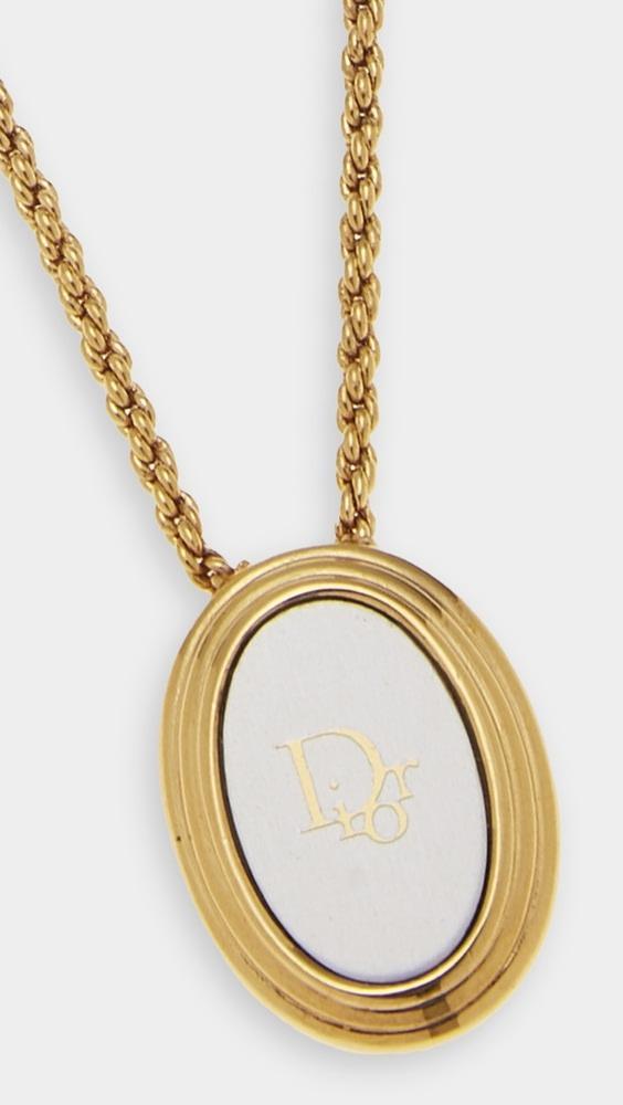 What Goes Around Comes Around Dior Silver Gold Necklace | Shopbop Product Image