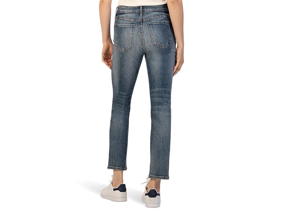 KUT from the Kloth Reese High-Rise Fab Ab Ankle Straight Regular Hem In Taught (Taught) Women's Jeans Product Image