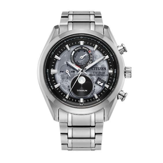 Men's Citizen Eco-DriveÂ® Sport Luxury Super Titaniumâ¢ Radio Controlled Chrono Watch with Grey Dial (Model: By1010-57H) Product Image