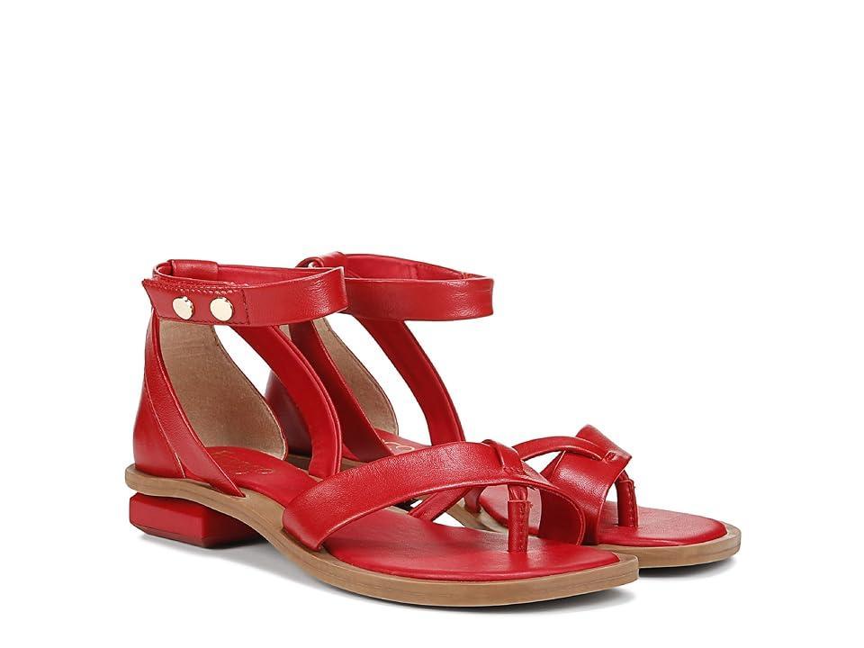 Franco Sarto Parker Leather Ankle Strap Thong Sandals Product Image