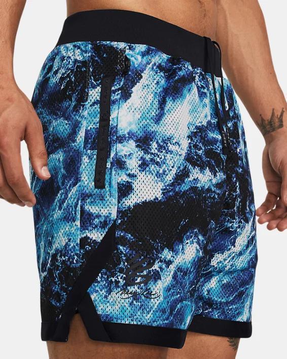 Men's Curry x Bruce Lee  'Be Water' Mesh Shorts Product Image