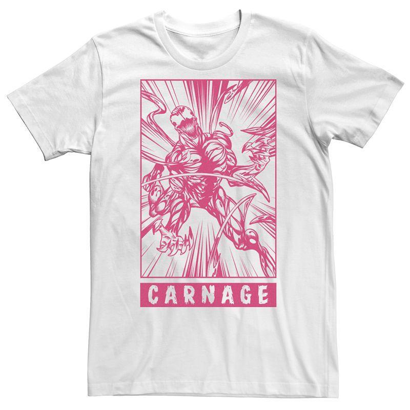 Mens Marvel Venom Carnage Graphic Tee White Product Image