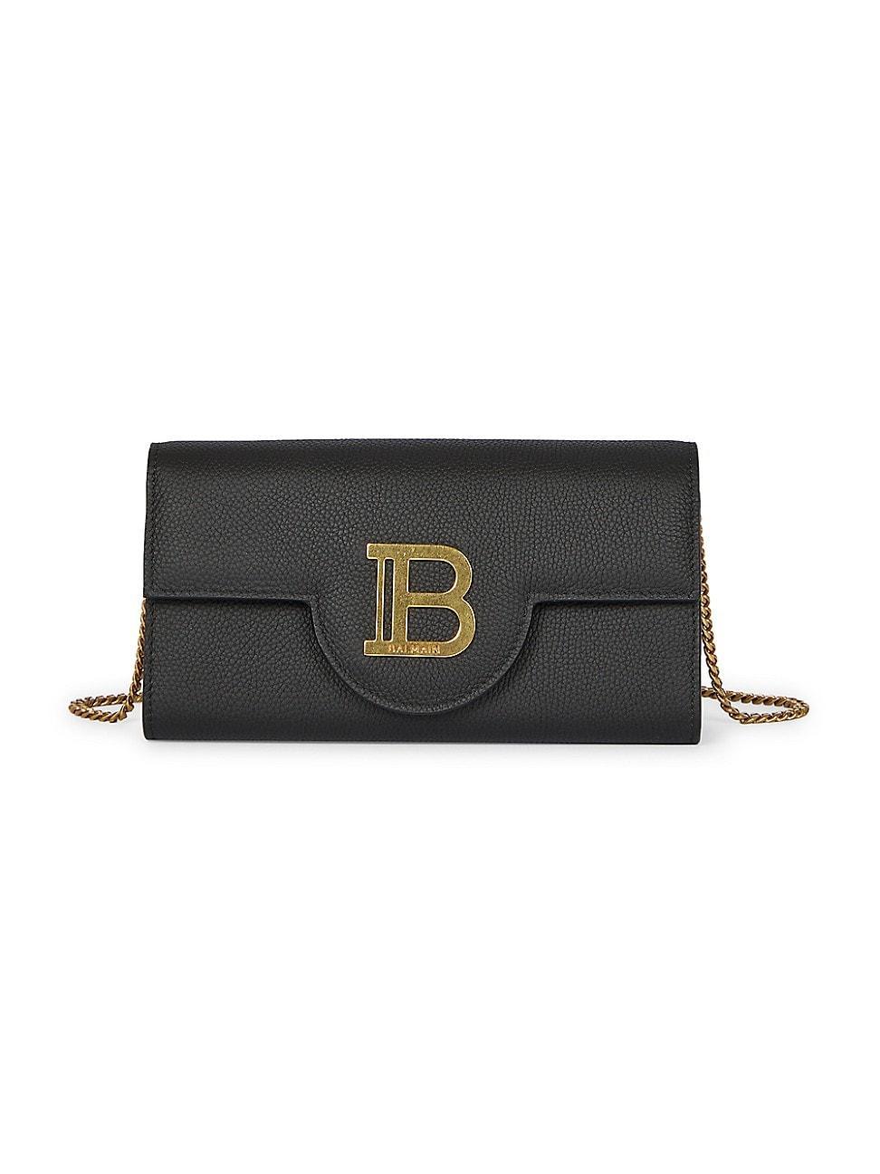 Womens B-Buzz Grained Leather Wallet-on-Chain Product Image