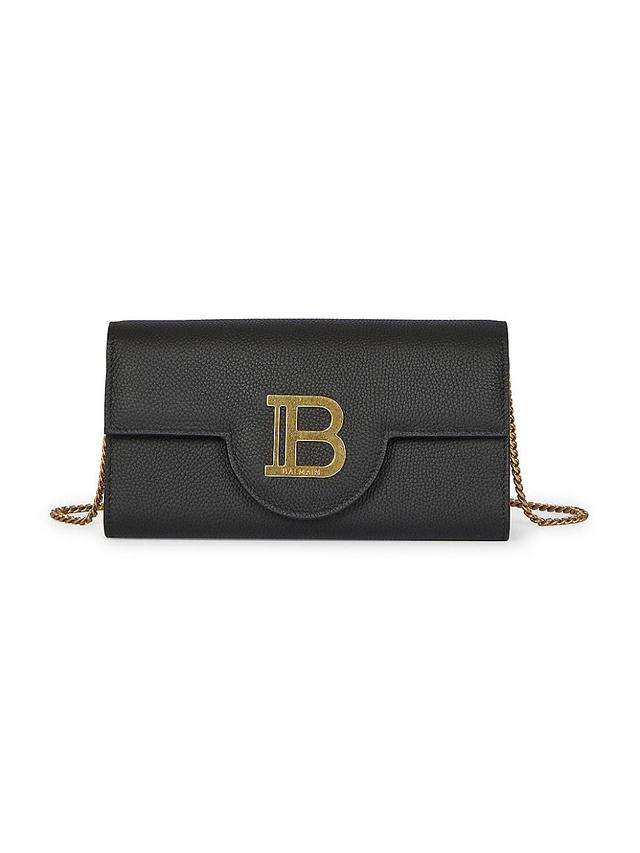 Womens B-Buzz Grained Leather Wallet-on-Chain Product Image