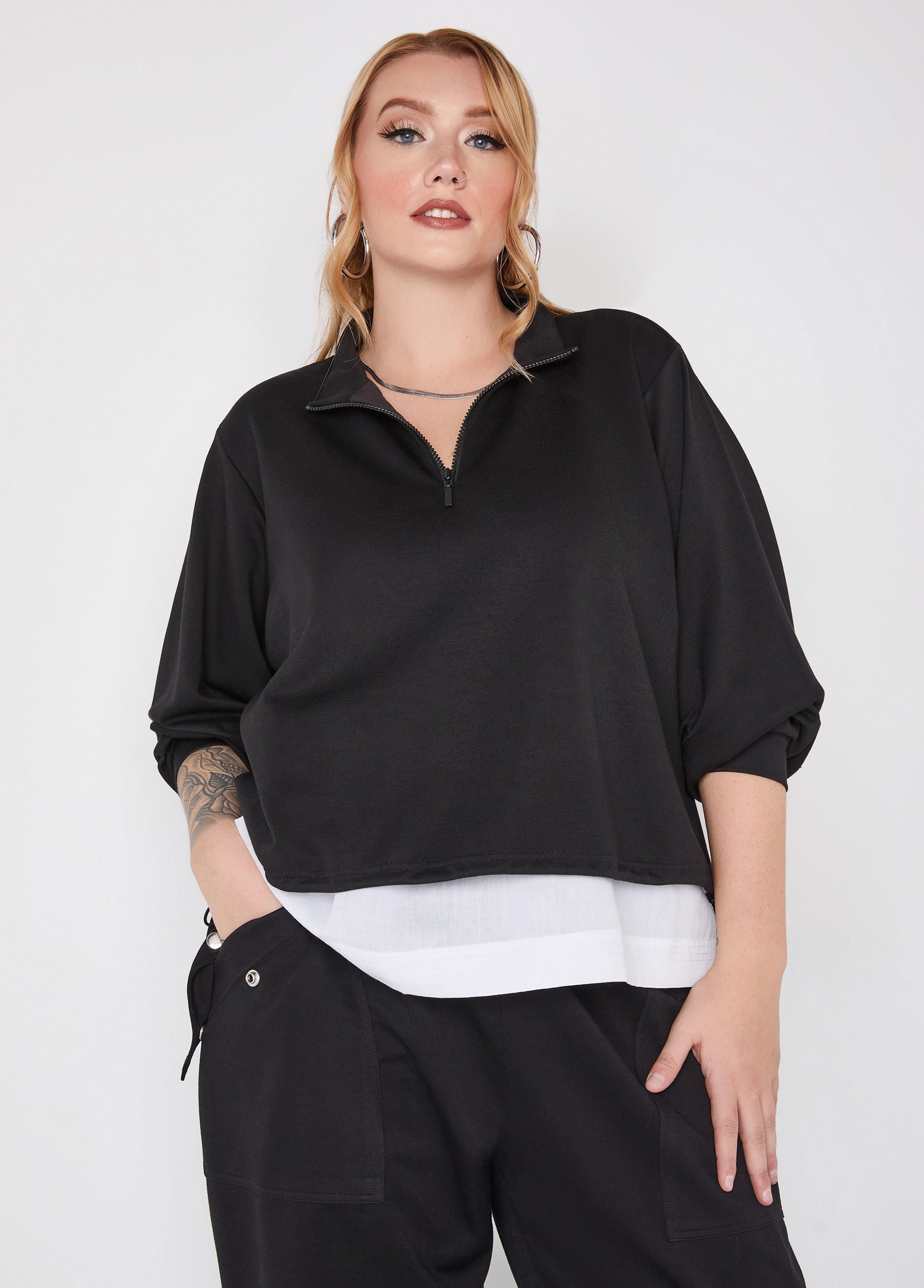 Layered Drawstring Top Product Image