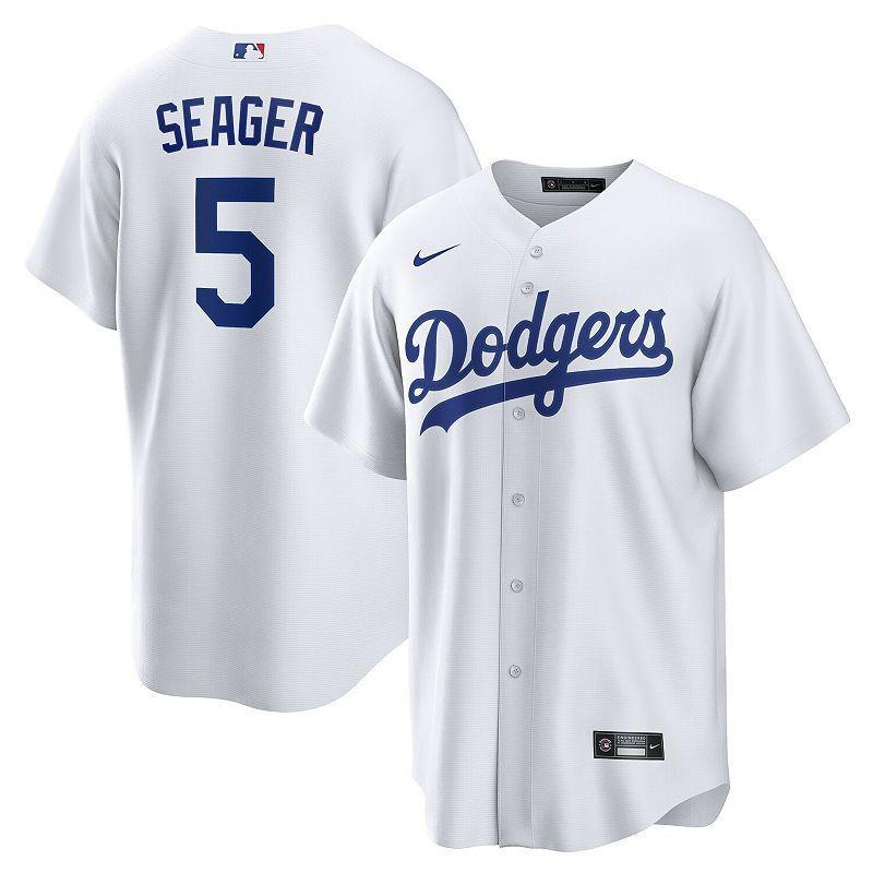 Mens Nike Corey Seager White Los Angeles Dodgers Home Replica Player Name Jersey Product Image