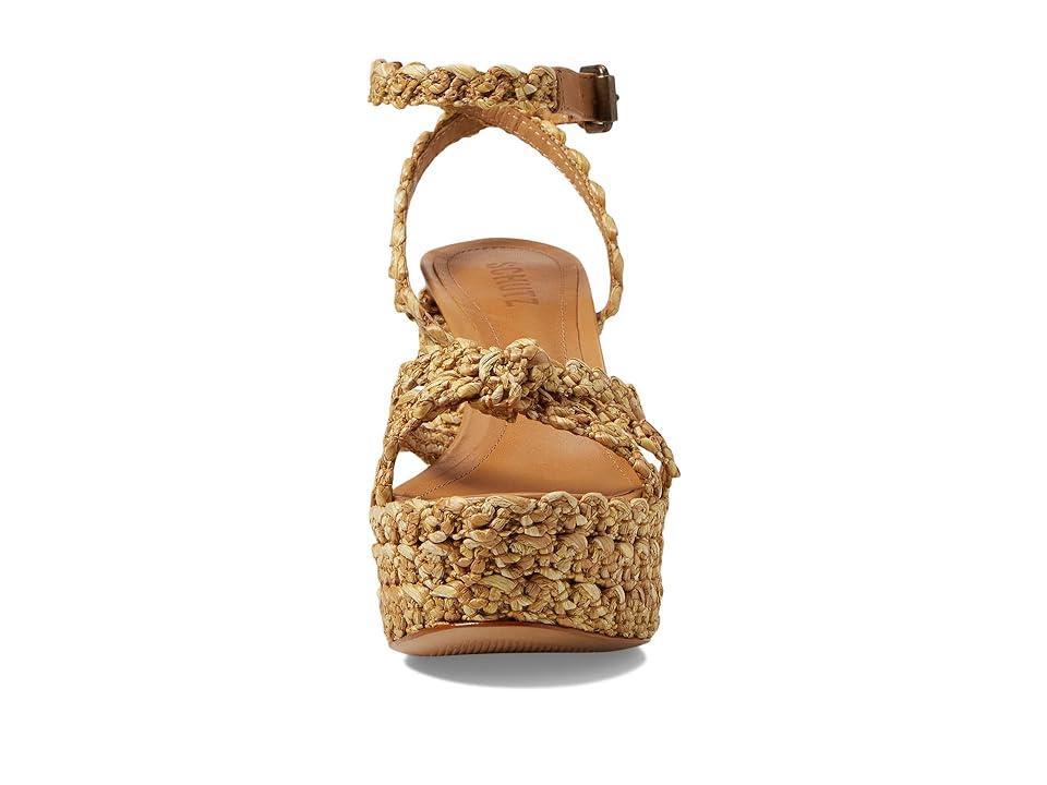 Schutz Kareena Natural Platform (Arenito) Women's Sandals Product Image