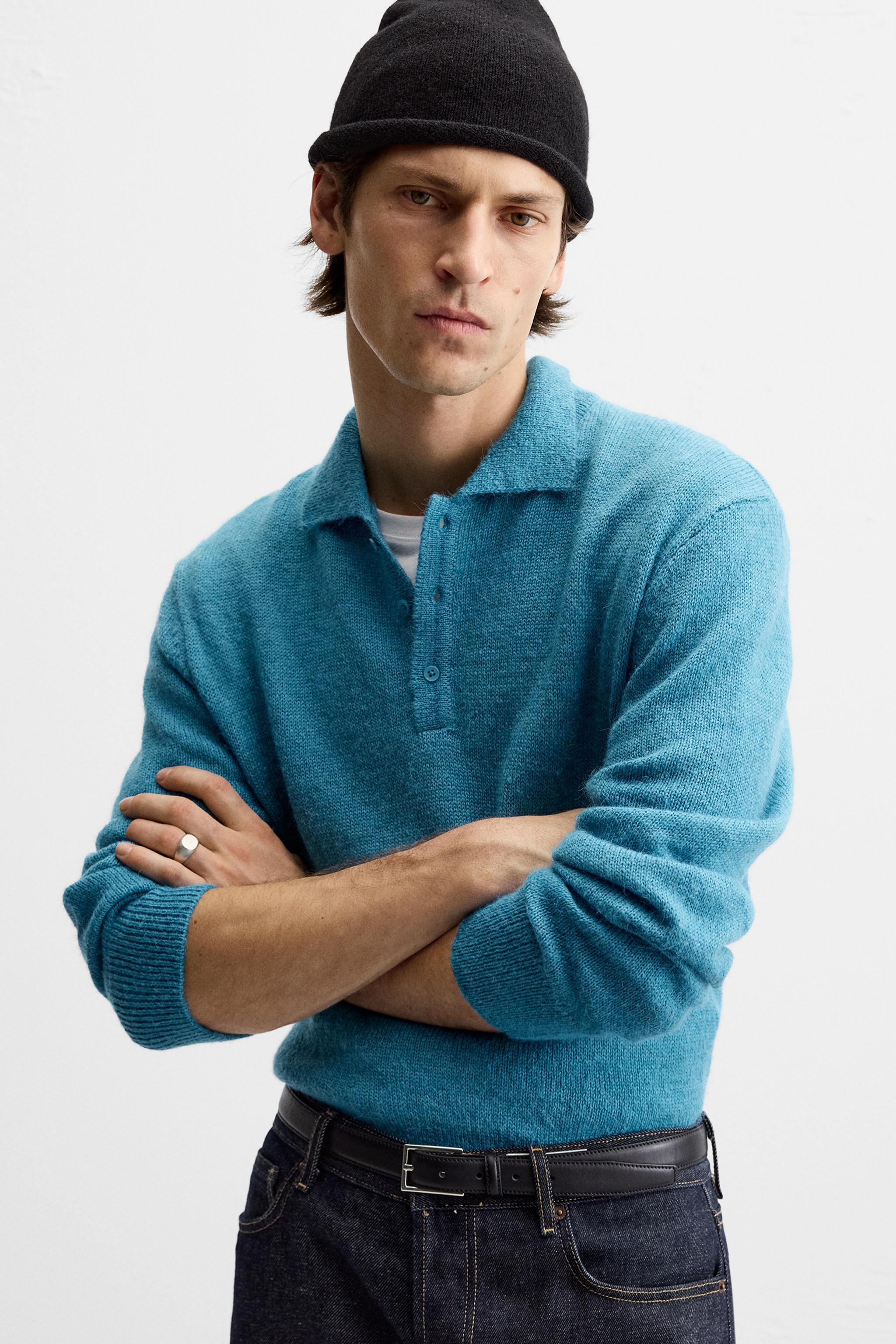 TEXTURED KNIT POLO Product Image