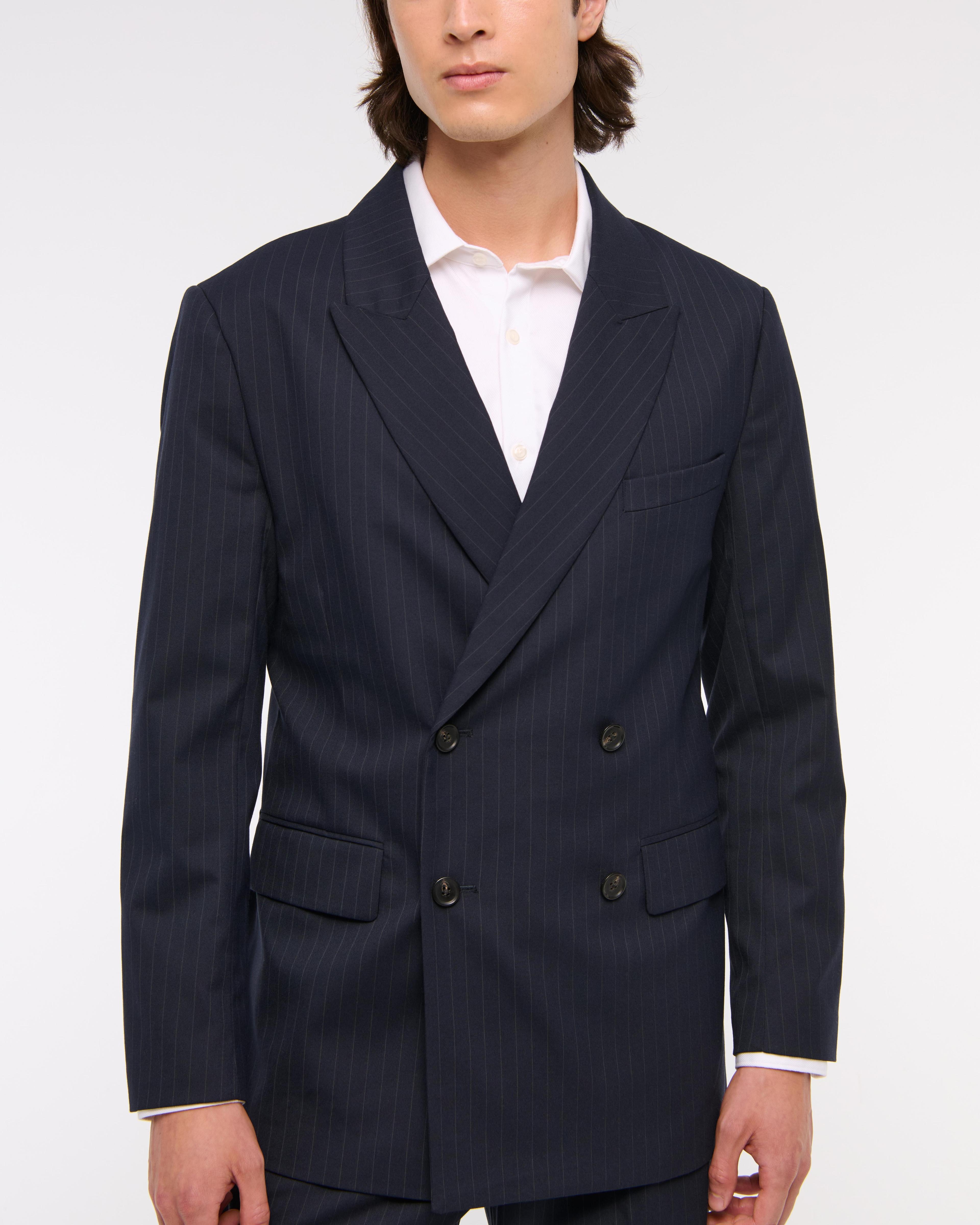 The A&F Collins Tailored Double-Breasted Blazer Product Image