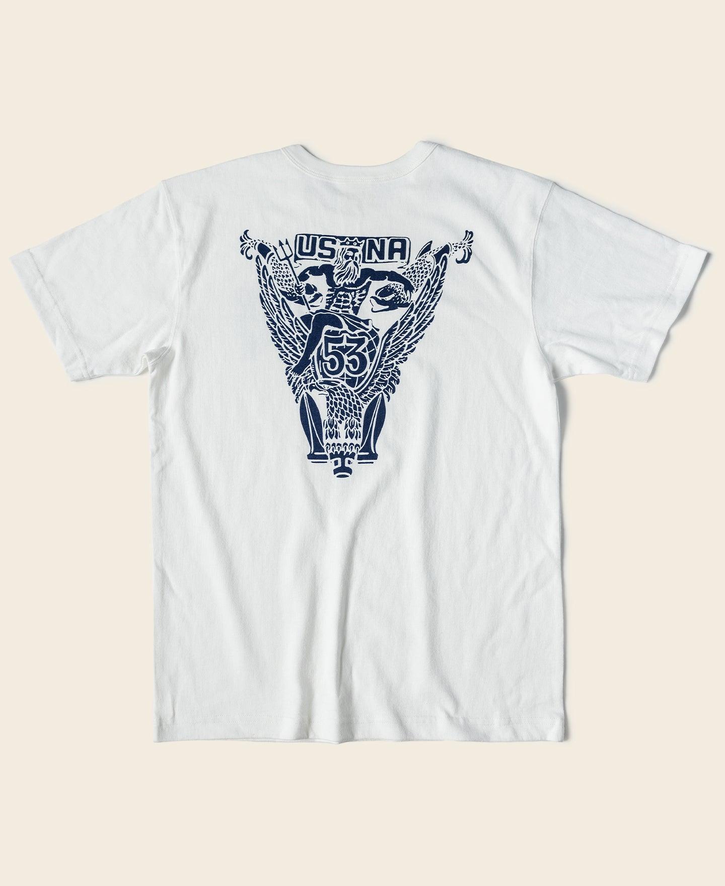 USNA Poseidon Graphic T-Shirt - White Product Image