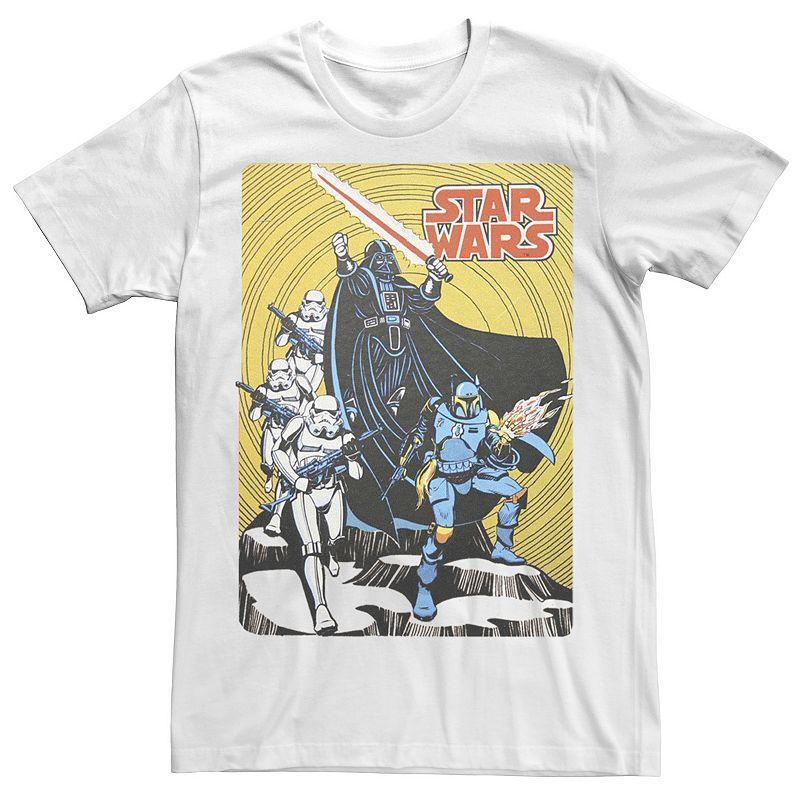 Mens Star Wars Vintage Group Shot Poster Tee Product Image