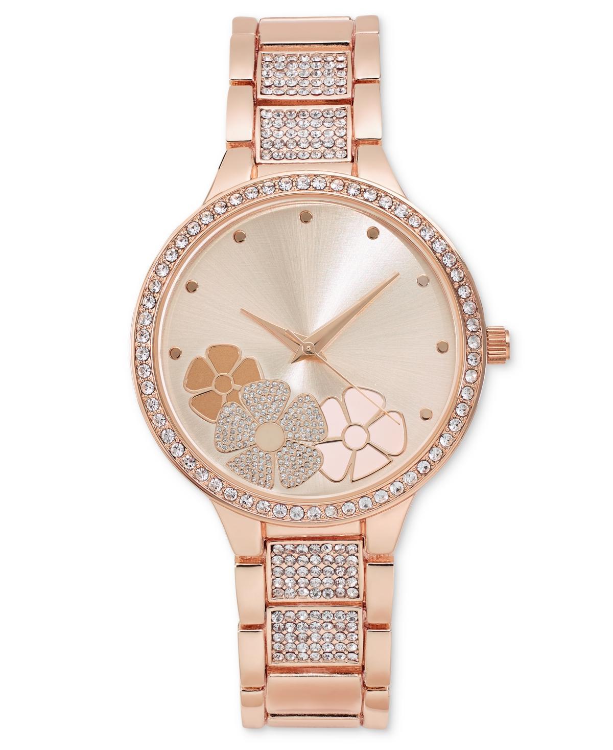 I.n.c. International Concepts Womens Rose Gold-Tone Bracelet Watch 37mm, Created for Macys Product Image