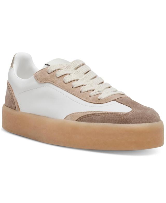 Steve Madden Womens Tux Double Platform Lace-Up Sneakers Product Image