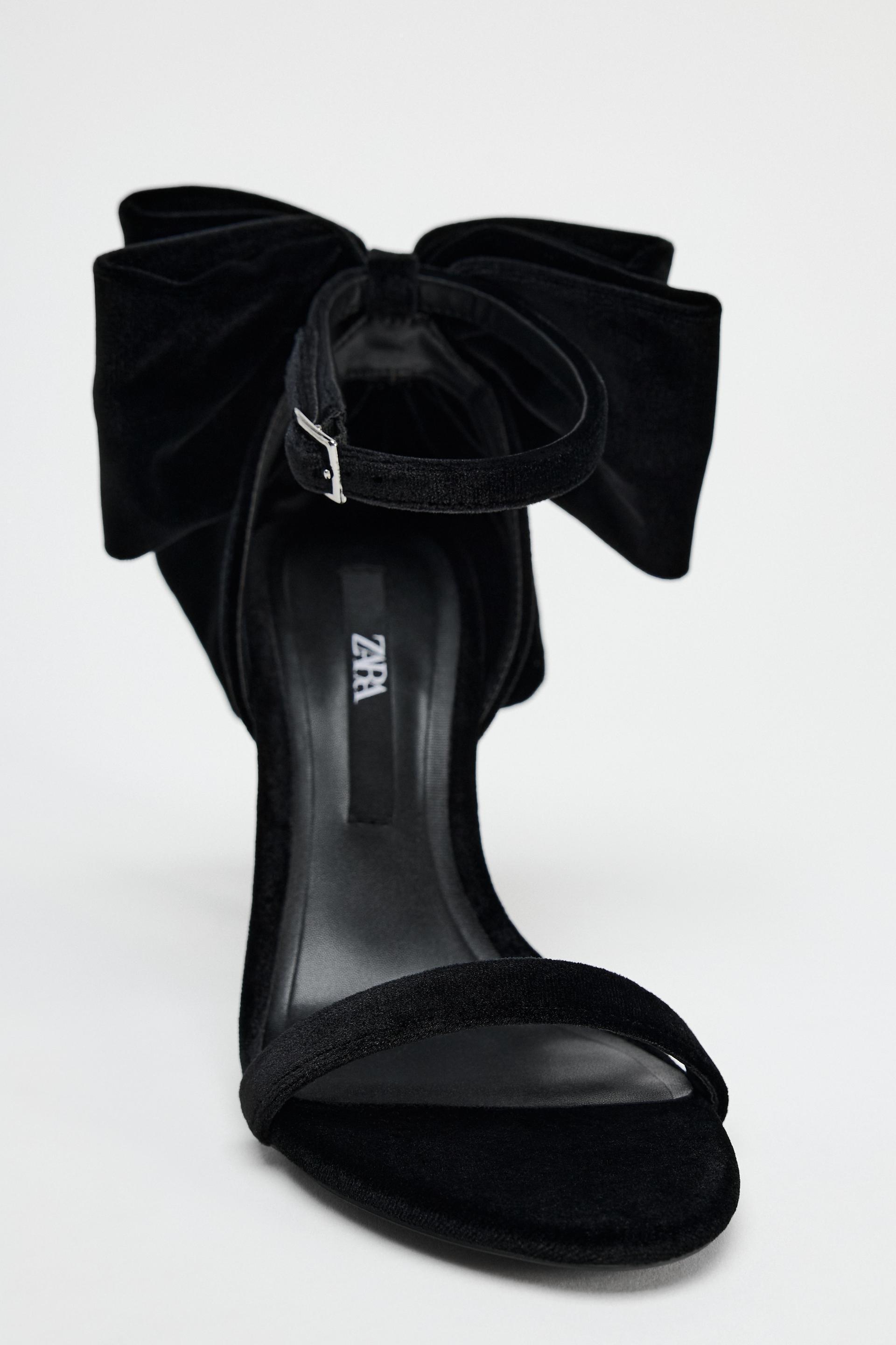 HEELED SANDALS WITH MAXI BOW Product Image