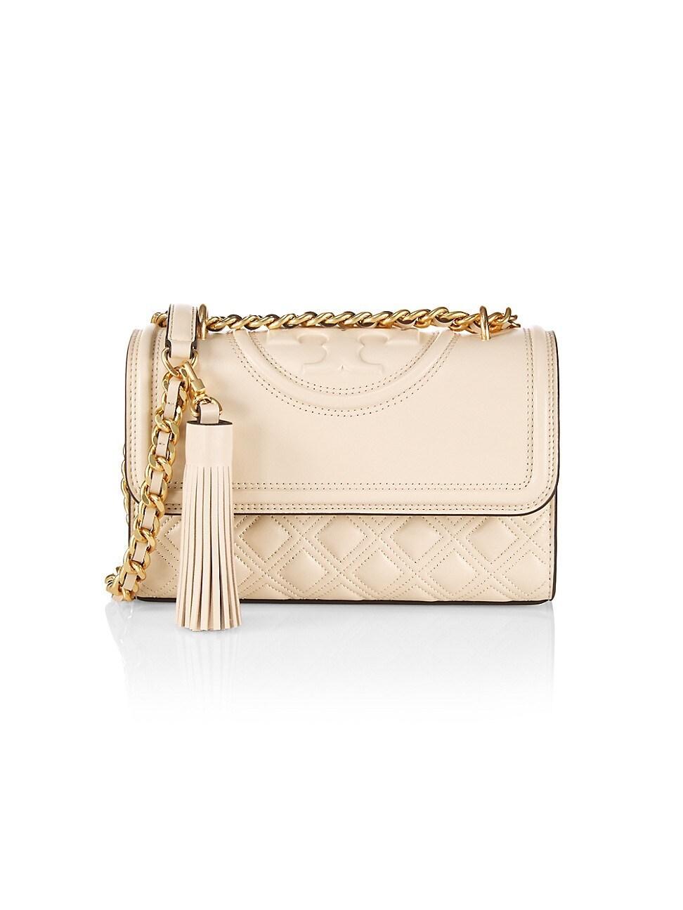 Tory Burch Fleming Small Convertible Leather Shoulder Bag Product Image