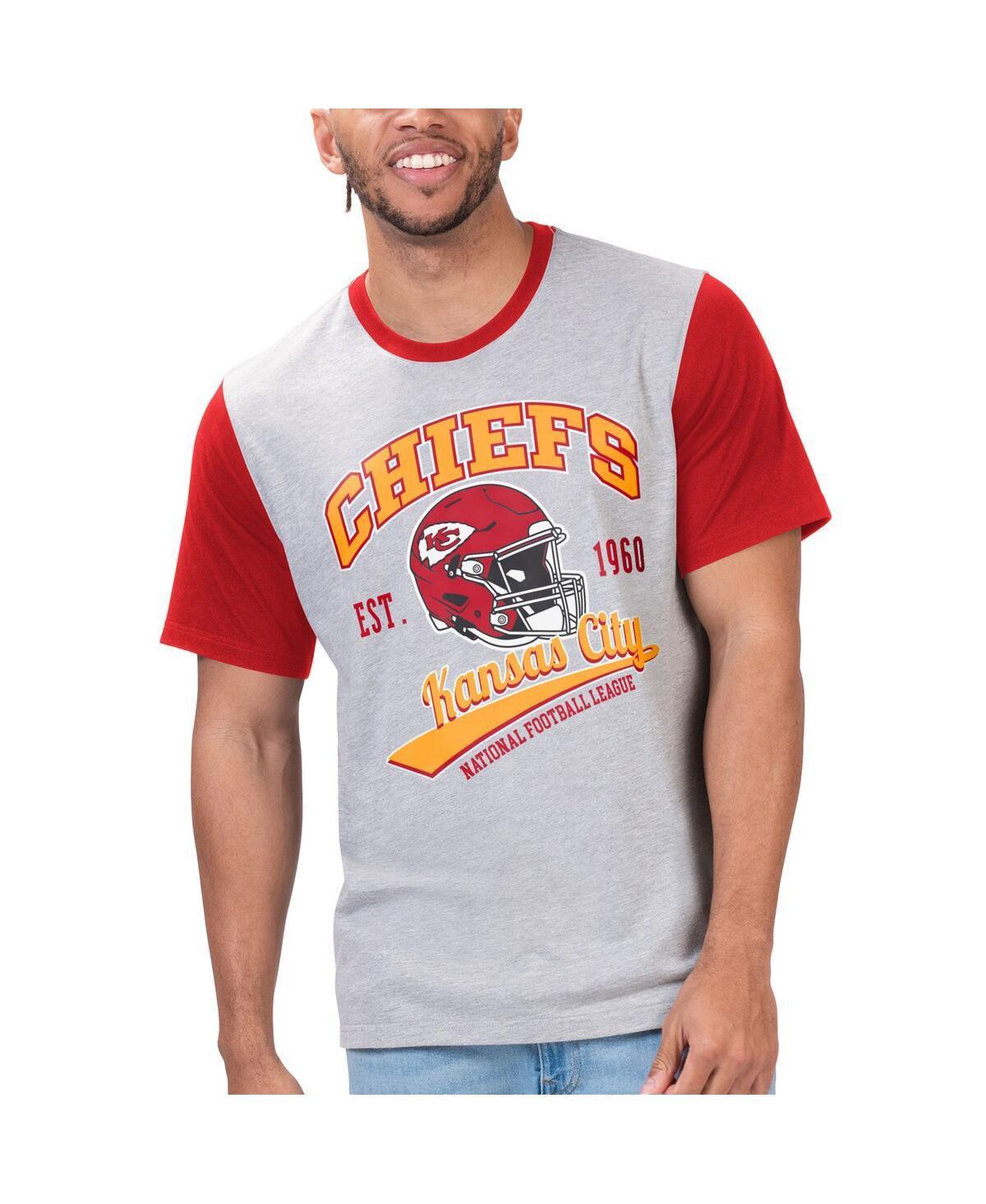 Mens G-iii Sports by Carl Banks Gray Kansas City Chiefs Black Label T-shirt Product Image