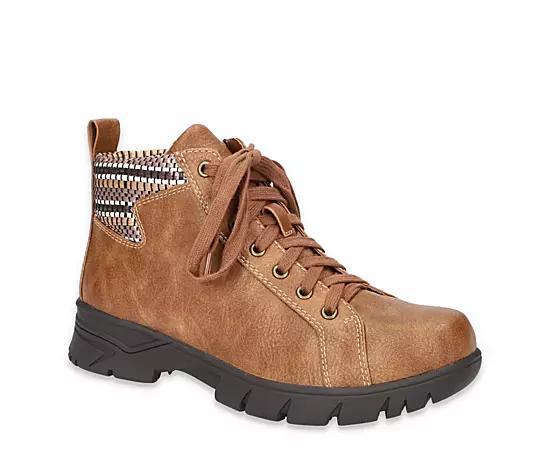 Easy Street Nico by Easy Street Womens Mini Lug Lace up Booties Product Image