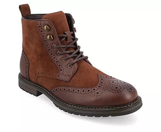 Vance Co. Virgil Mens Tru Comfort Foam Lace-up Ankle Boots Product Image