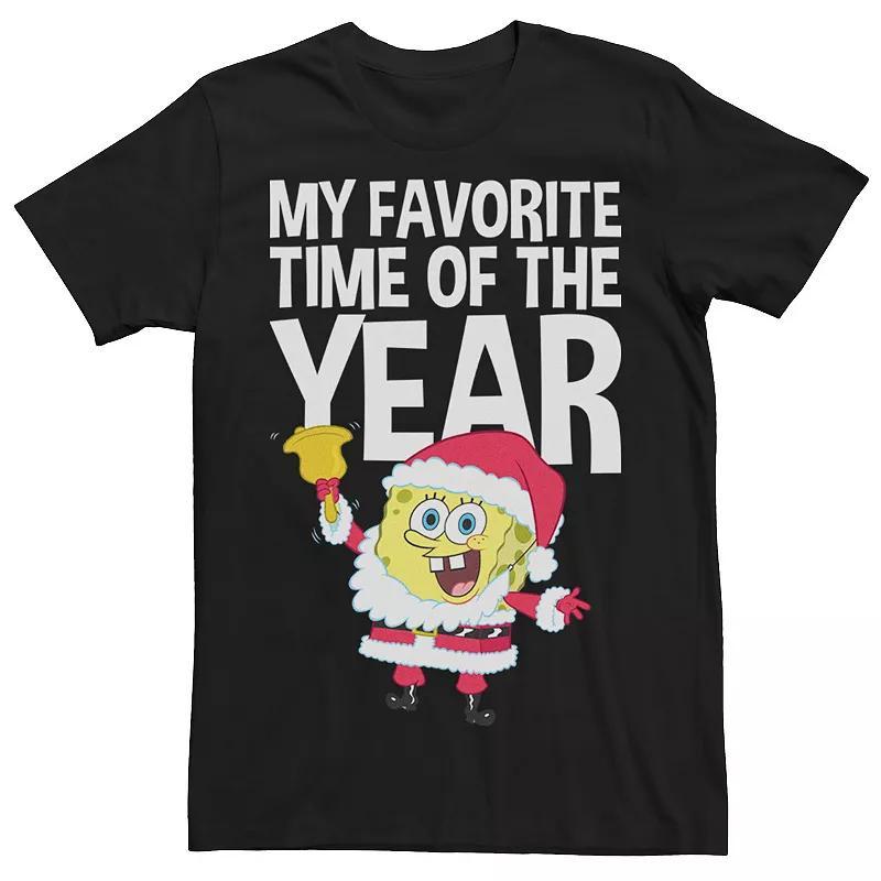 Mens Spongebob Squarepants Santa Christmas Tee Product Image