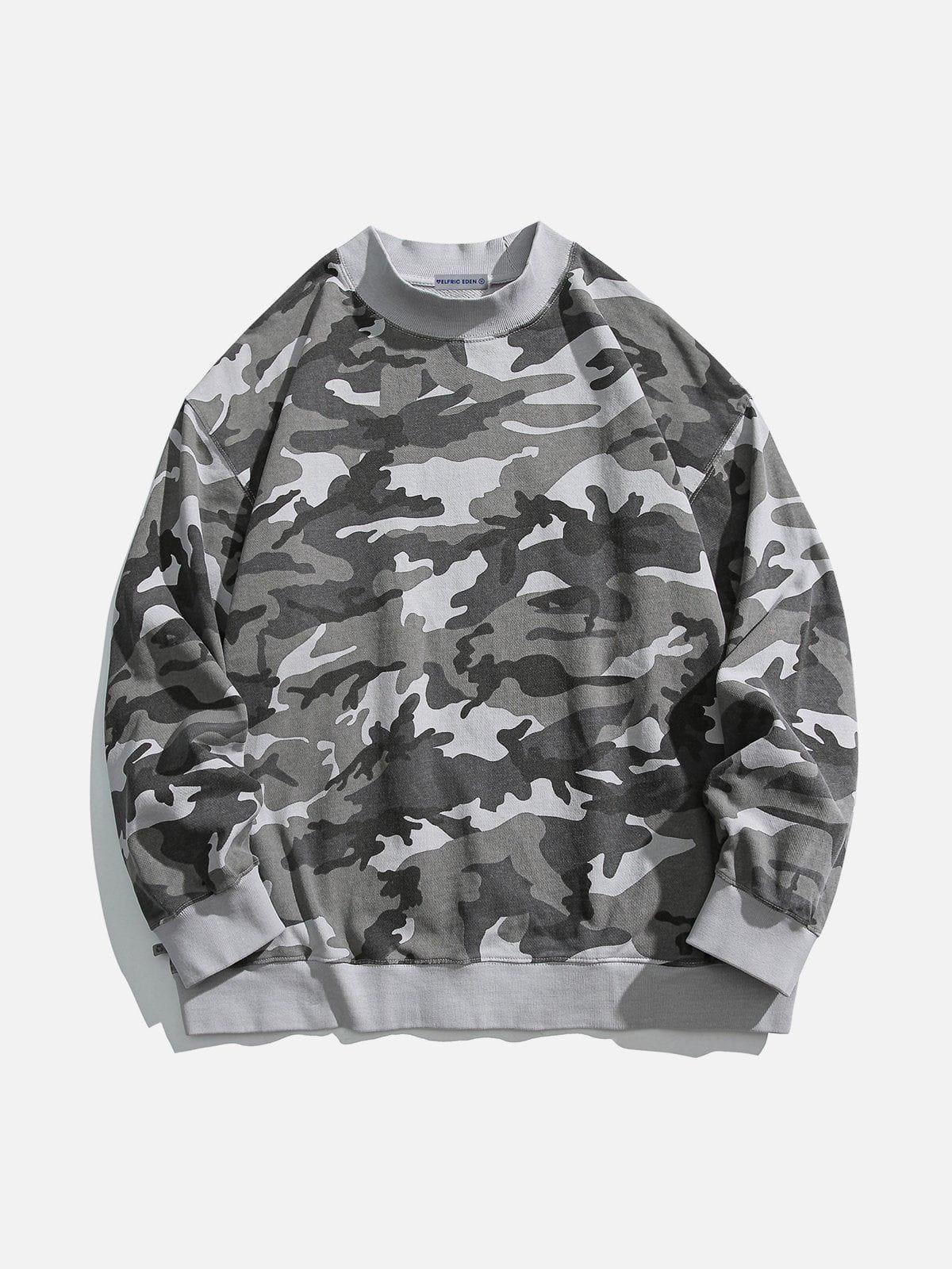 Aelfric Eden Grey Camouflage Sweatshirt Product Image