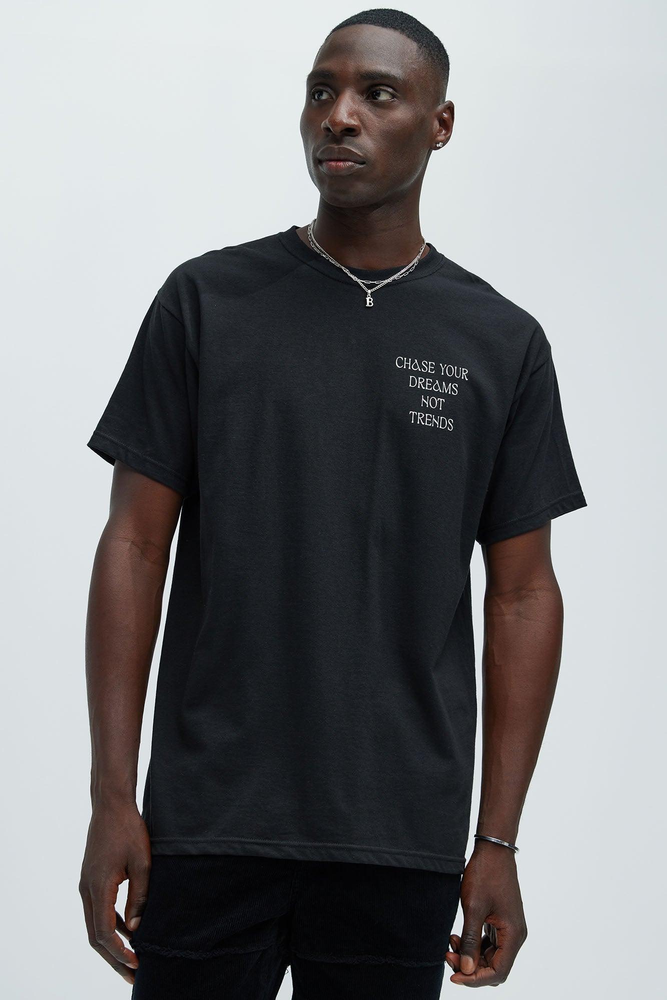 Chase Your Dreams Short Sleeve Tee - Black Product Image