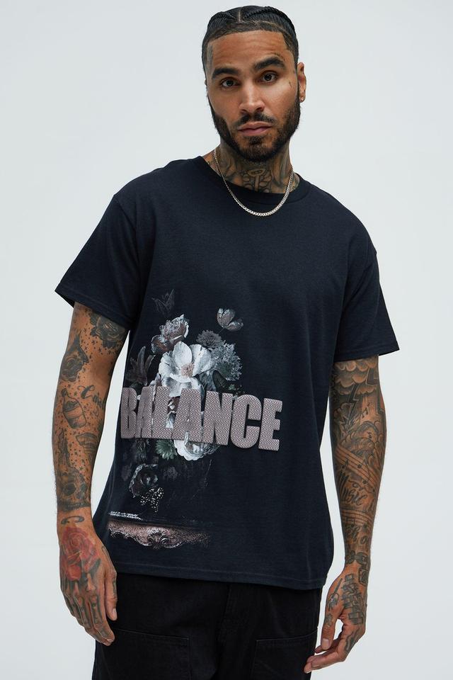 Love Balance Short Sleeve Tee - Black Product Image