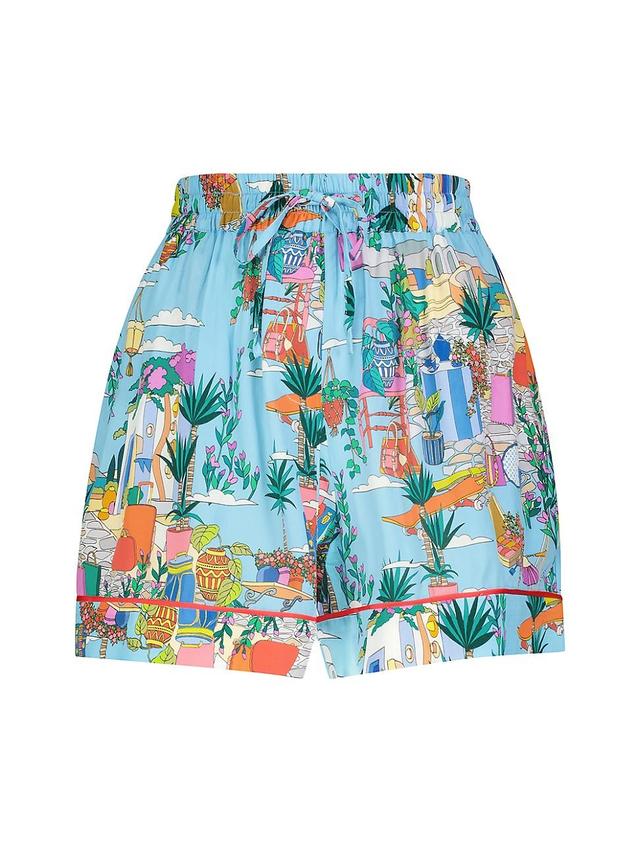 Womens Clea Printed Drawstring Lounge Shorts Product Image