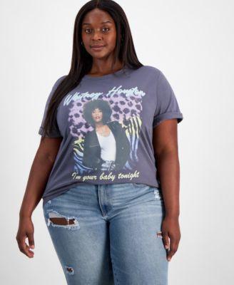 Trendy Plus Size Whitney Houston Graphic T-Shirt product image