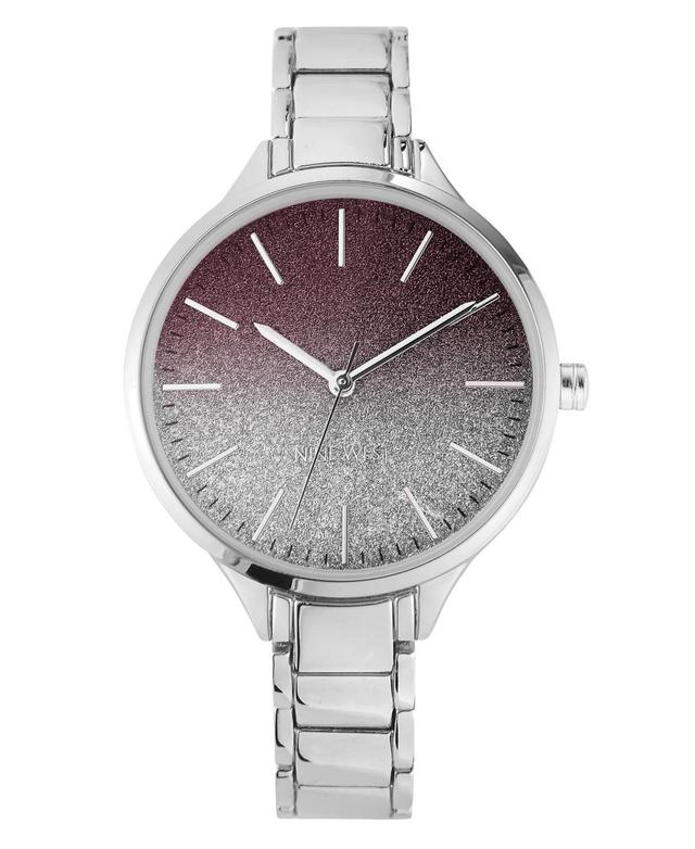 Nine West Womens Bracelet Watch with Ombre Dial Silver Product Image