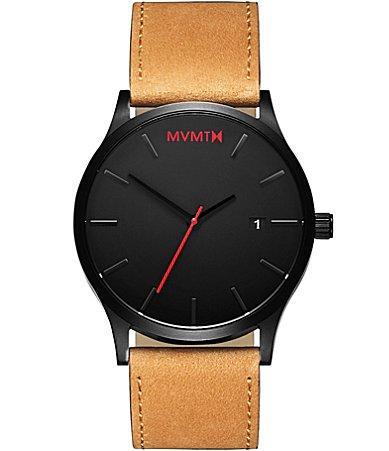 MVMT Mens Classic Tan Leather Quartz Analog Watch Product Image