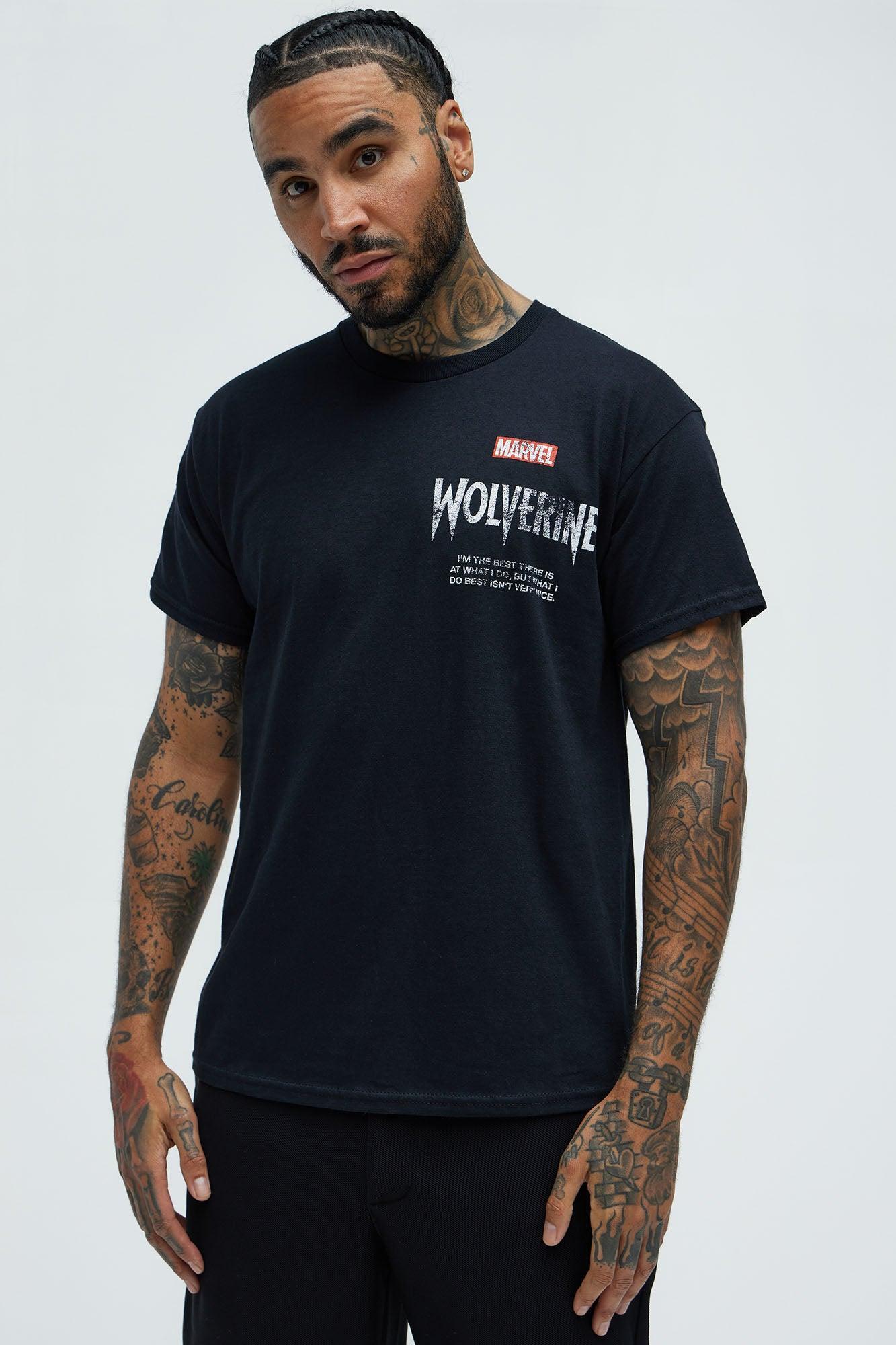 Marvel Wolverine Play Time's Over Short Sleeve Tee - Black Product Image