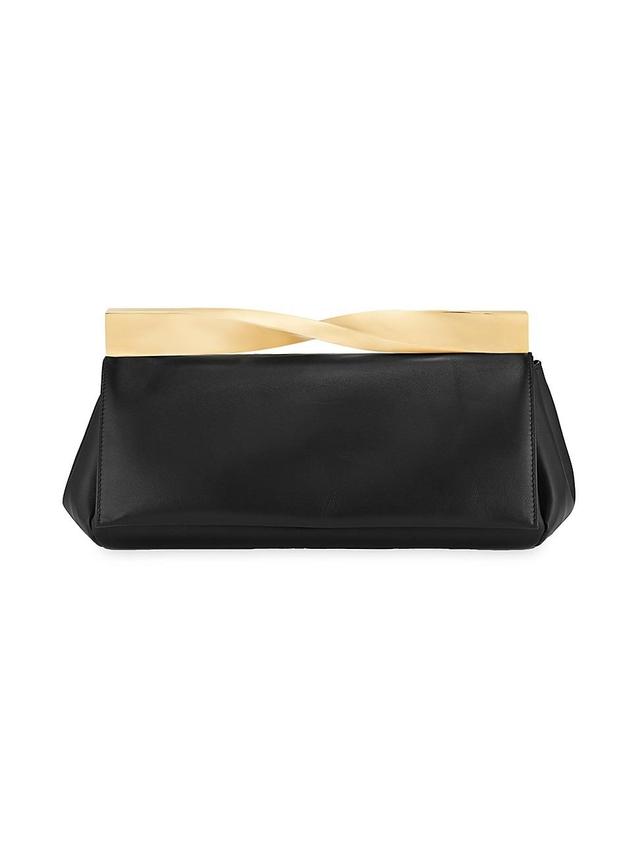 Womens Twist Satin Clutch Product Image