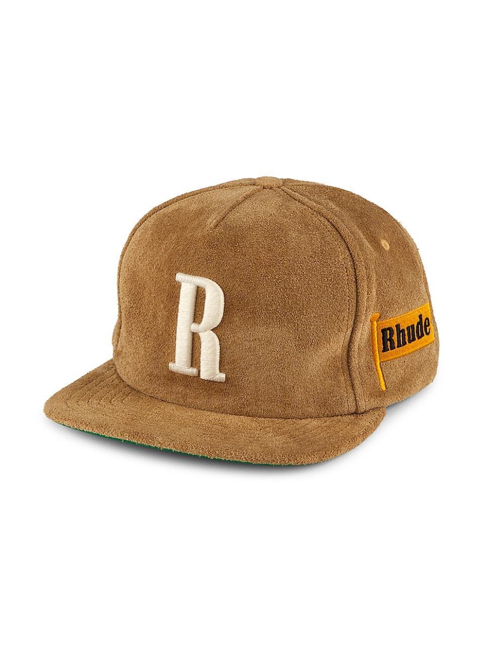 Mens Crown Logo Suede Baseball Cap product image