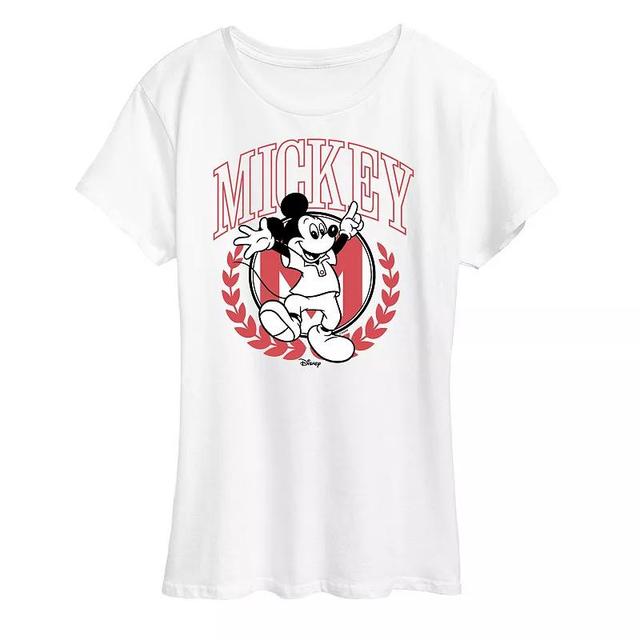 Disneys Mickey Mouse Womens Collegiate Graphic Tee Product Image