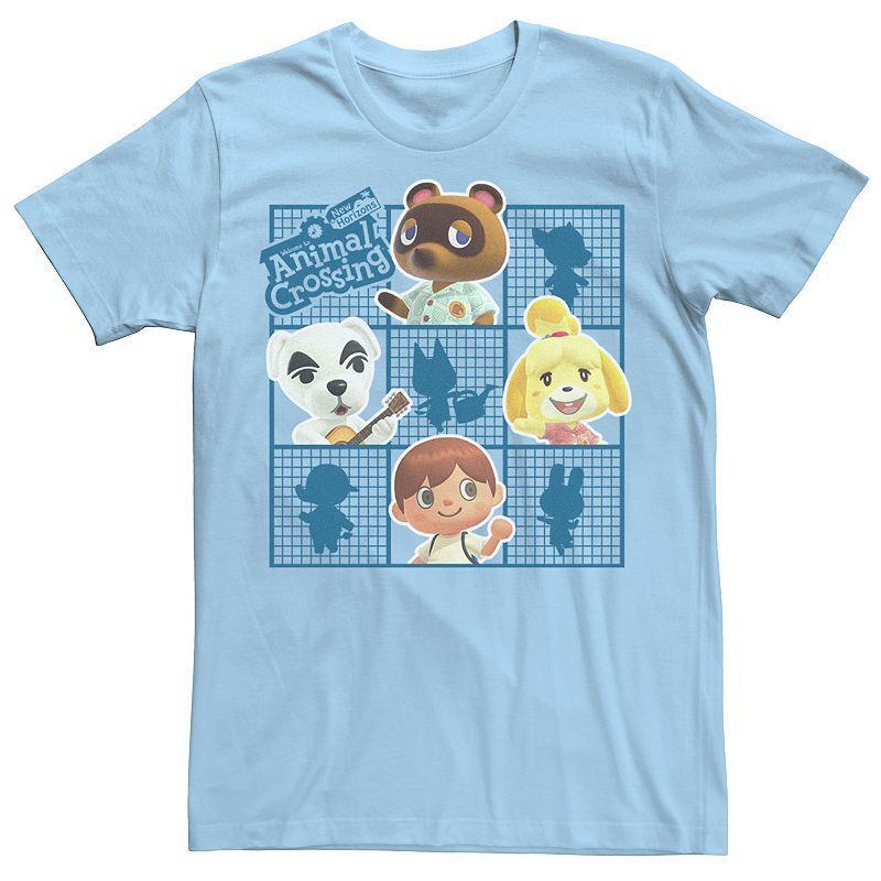 Mens Animal Crossing Group Shot Grid Tee Product Image