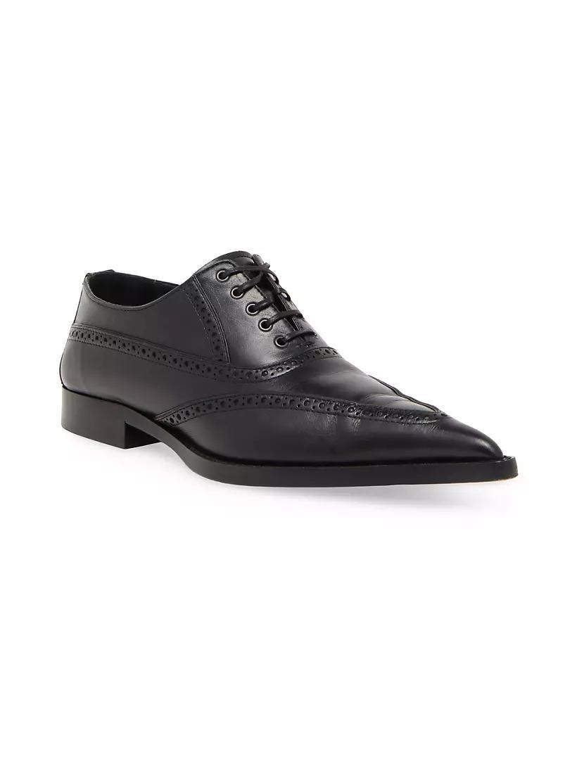 Point Toe Leather Dress Shoes Product Image