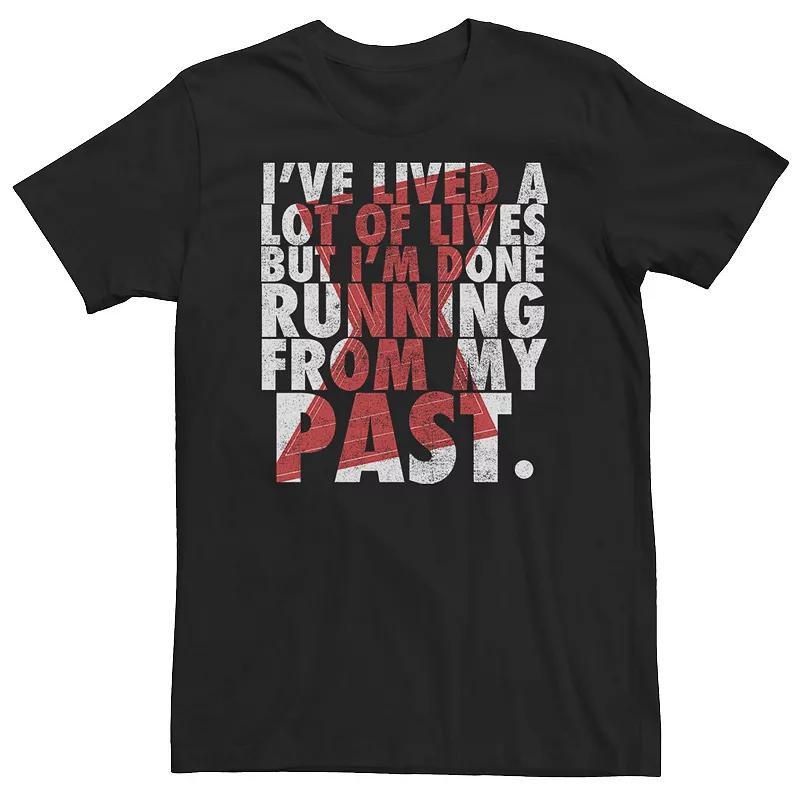 Big & Tall Marvel Widow Im Done Running From My Past Tee, Mens Product Image