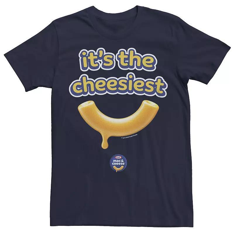 Mens Kraft Mac & Cheese Its The Cheesiest Graphic Tee Blue Product Image