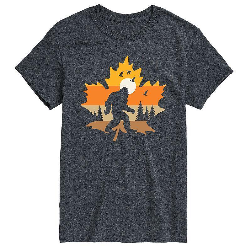 Big & Tall Fall Sasquatch Leaf Tee, Mens Product Image