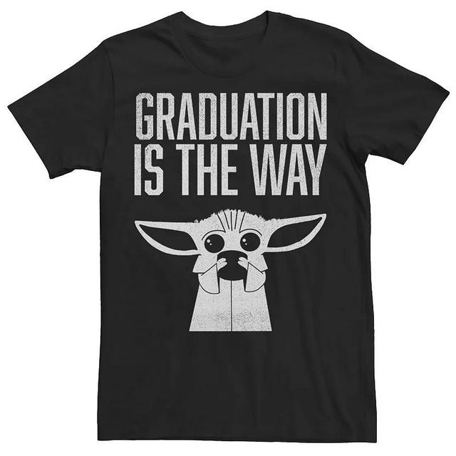 Mens Star Wars The Mandalorian Distressed Grogu Graduation Is The Way Tee Product Image