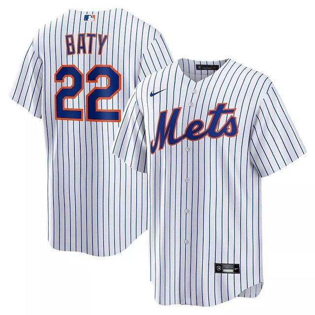 Mens Nike Brett Baty New York Mets Replica Player Jersey Product Image