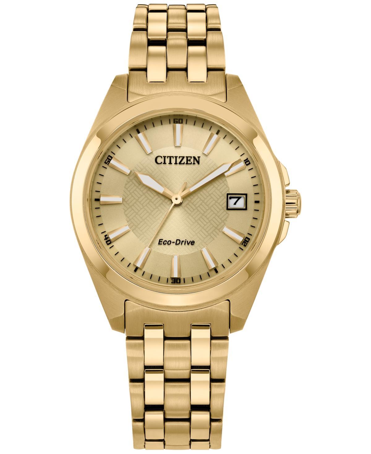 Citizen Eco Classic Gold Tone Stainless Steel Watch, 33.5mm Product Image