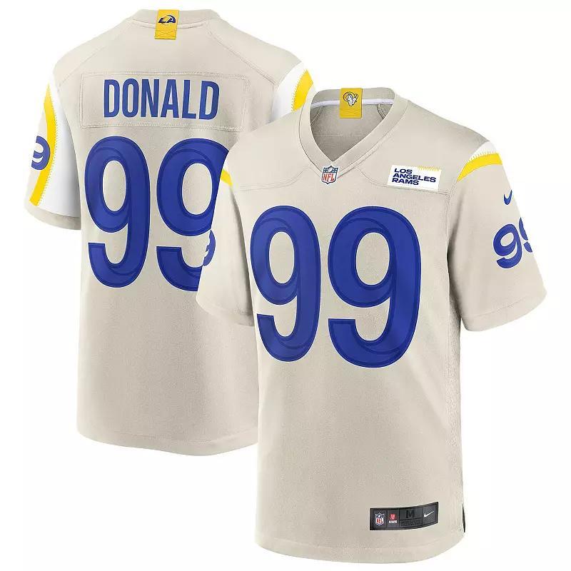 Mens Nike Aaron Donald Bone Los Angeles Rams Game Jersey Product Image